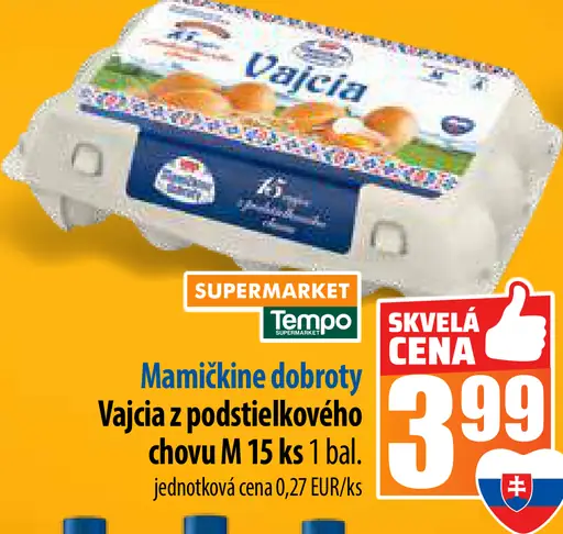 Mamíčkine dobroty Vajcia z podstielkového chovu