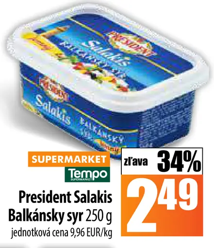 President Salakis Balkánsky syr
