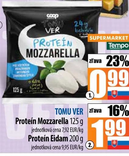 TOMU VER Proteín Mozzarella