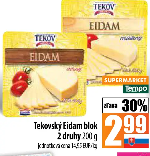Tekovský Eidam blok 2 druhy