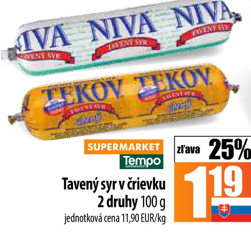 Tavený syr v črievku