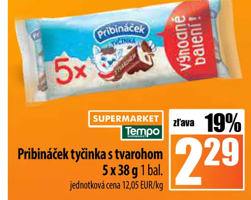Pribináček tyčinka s tvarohom