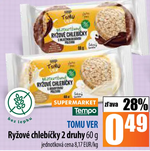 TOMU VER Ryžové chlebíčky