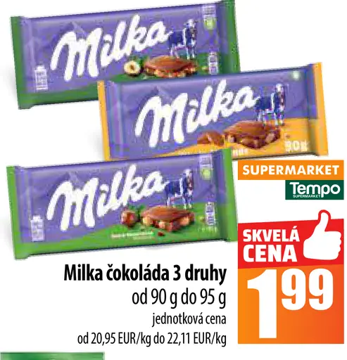 Milka Mliečna čokoláda