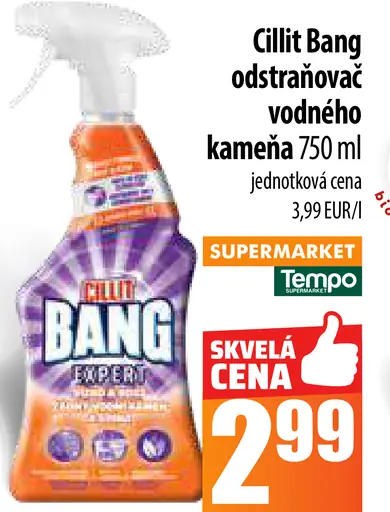 Cillit Bang odstraňovač vodného kameňa