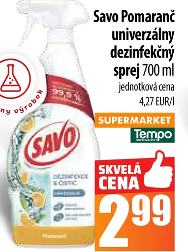 Savo Svieži vánok univerzálny dezinfekčný sprej