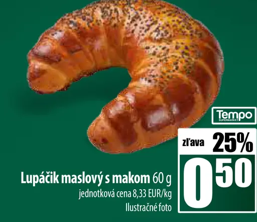 Lupačík maslový s makom