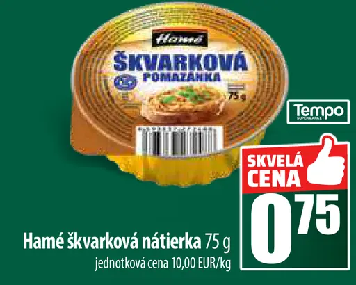 Hamé škvarková nátierka