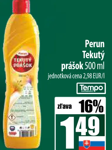 Perun Tekutý prášok