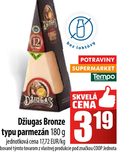 Žiúgas Bronze typu parmezán