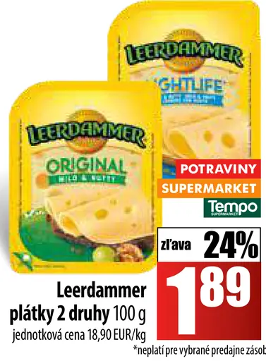 Leerdammer plátky