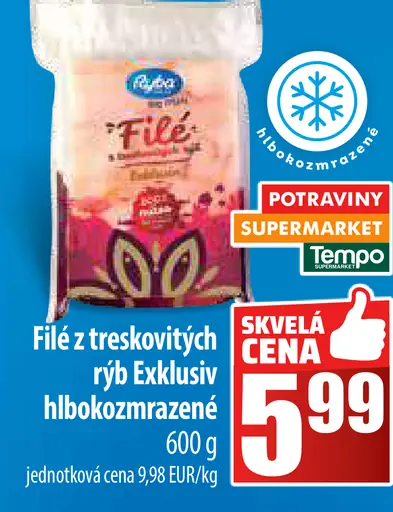 Filet z treskovitých rýb Exkluziv