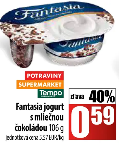Fantasia jogurt s mliečnou čokoládou