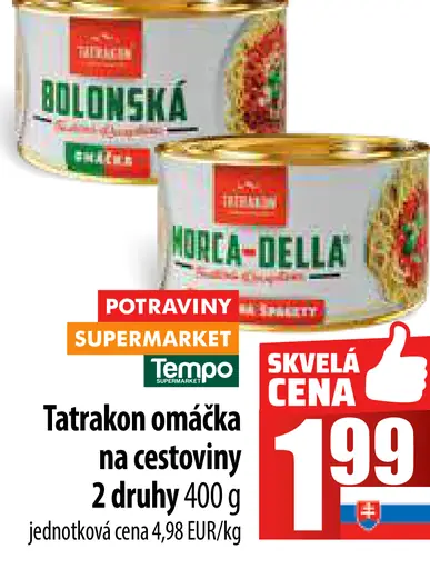 Tatronka omáčka na cestoviny