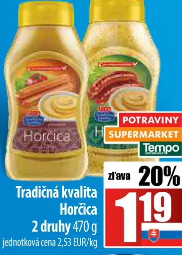Tradičná kvalita Horčica