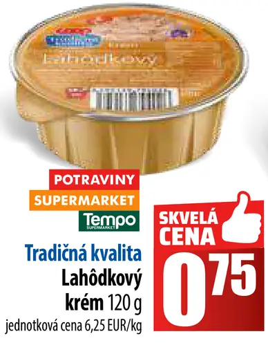 Tradičná kvalita Lahodkový krém