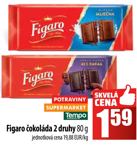 Figaro čokoláda 2 druhy