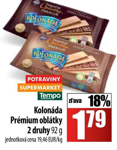 Kolonáda Prémiová oblátky
