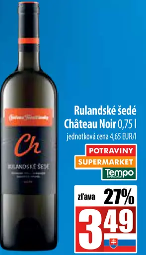 Rulandské šedé Château Noir