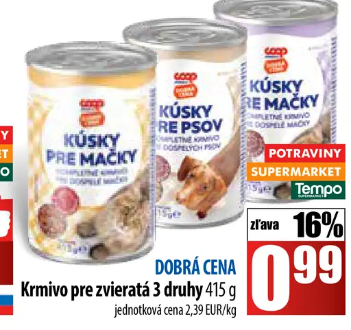 Coop Krmivo pre zvieratá