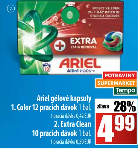 Ariel gélové kapsuly Color