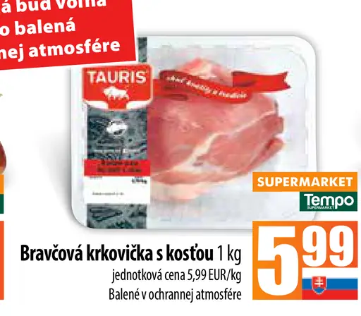 Bravčová krkovička s kosťou