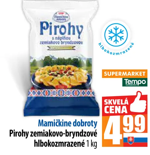 Coop Mamičkine dobroty Pirohy zemiakovo-bryndzové hlbokozmrazené