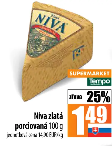 Niva zlatá porciovaná