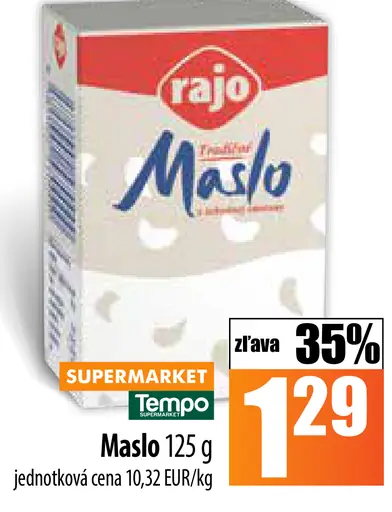 Rajo Tradičné maslo z lahodnej smotany