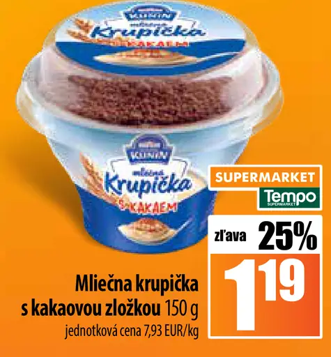 Mliečna krupica s kakaovou zložkou