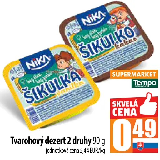Tvarohový dezert Šikulka