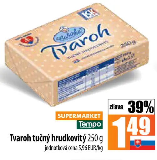 Tvaroh tučný hrudkovitý