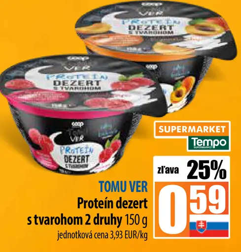 TOMU VER Dezert proteín s tvarohom