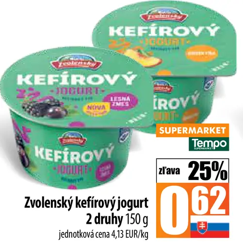 Zvolenský kefírovy jogurt