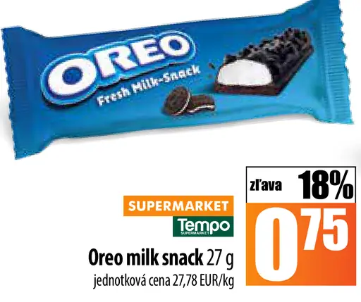 Oreo milk snack