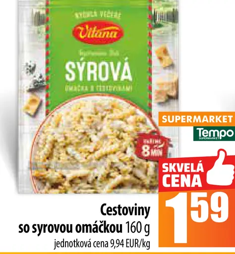 Vitana Cestoviny so syrovou omáčkou