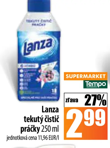 Lanza tekutý čistič práčky