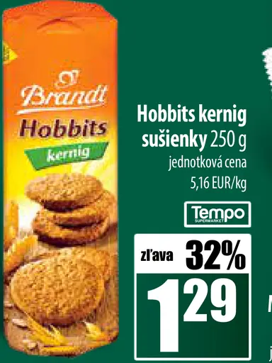 Brandt Hobbits Ovsenné sušienky