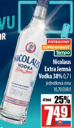Nicolaus Extra jemná vodka 38%