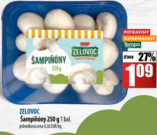 Zelovoc šampiňóny