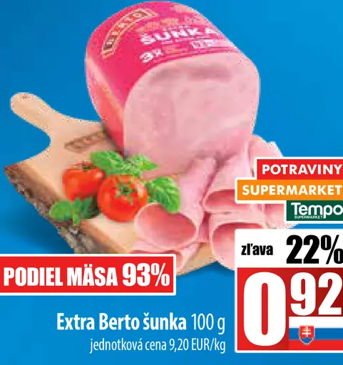Extra Berto šunka