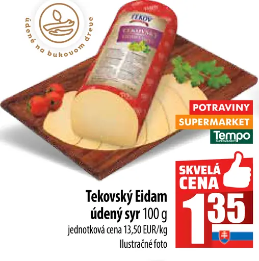 Tekovský Eidam údený syr