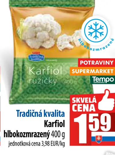 Tradičná kvalita Karfiol ružičky hlbokozmrazený