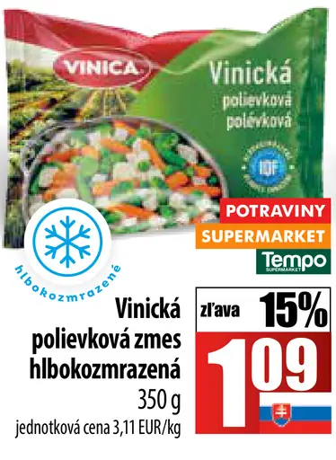 Vinica Vinická polievková zmes hlbokozmrazená
