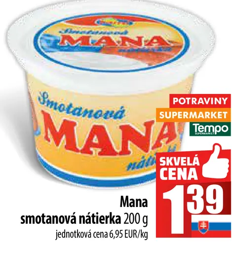 Mana Smotanová nátierka