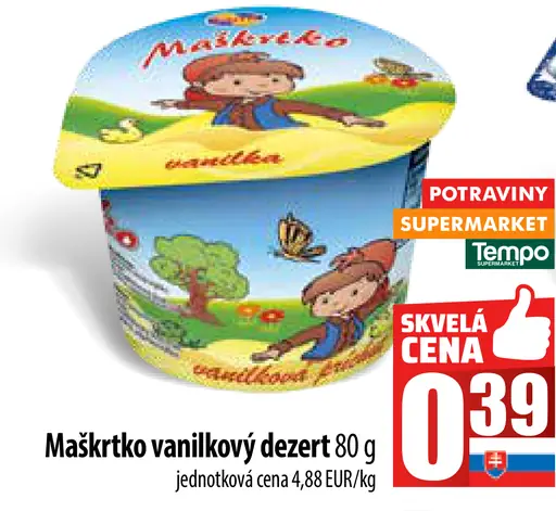 Maškrtko vanilkový dezert