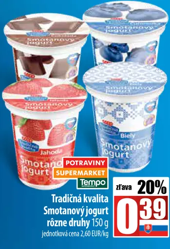 Smetanový jogurt