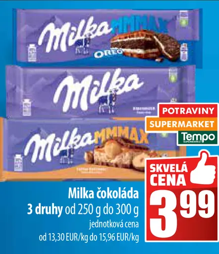 Milka Mliečna čokoláda