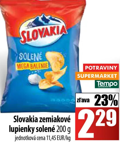 Slovakia zemiakové lupienky solené