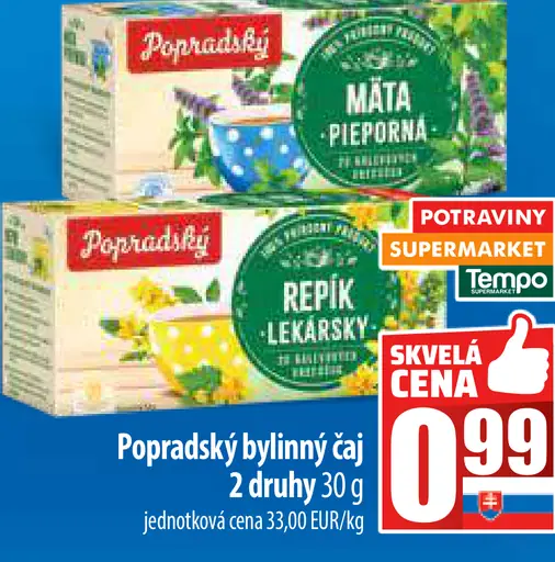 Popradský Bylinný čaj šípky